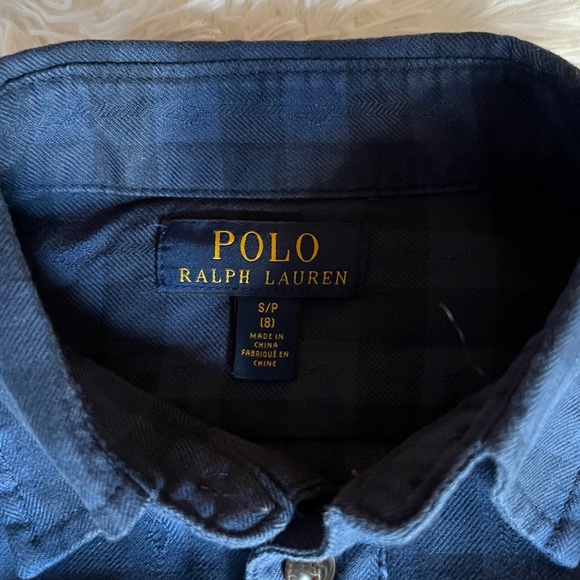 Polo by Ralph Lauren Kids Blue Checkered Shirt - Picture 3 of 5